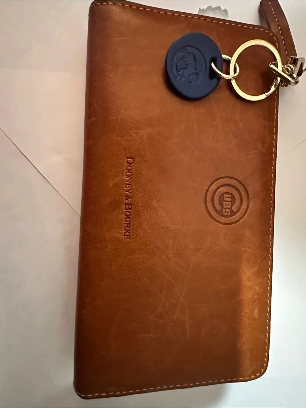 Dooney & Bourke Florentine Leather Chicago Cubs Zip Wallet